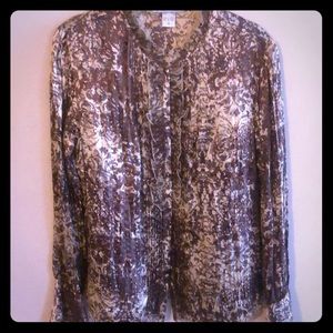 Silk vintage style blouse